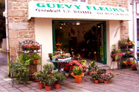 entrée du magasin Guévy Fleurs